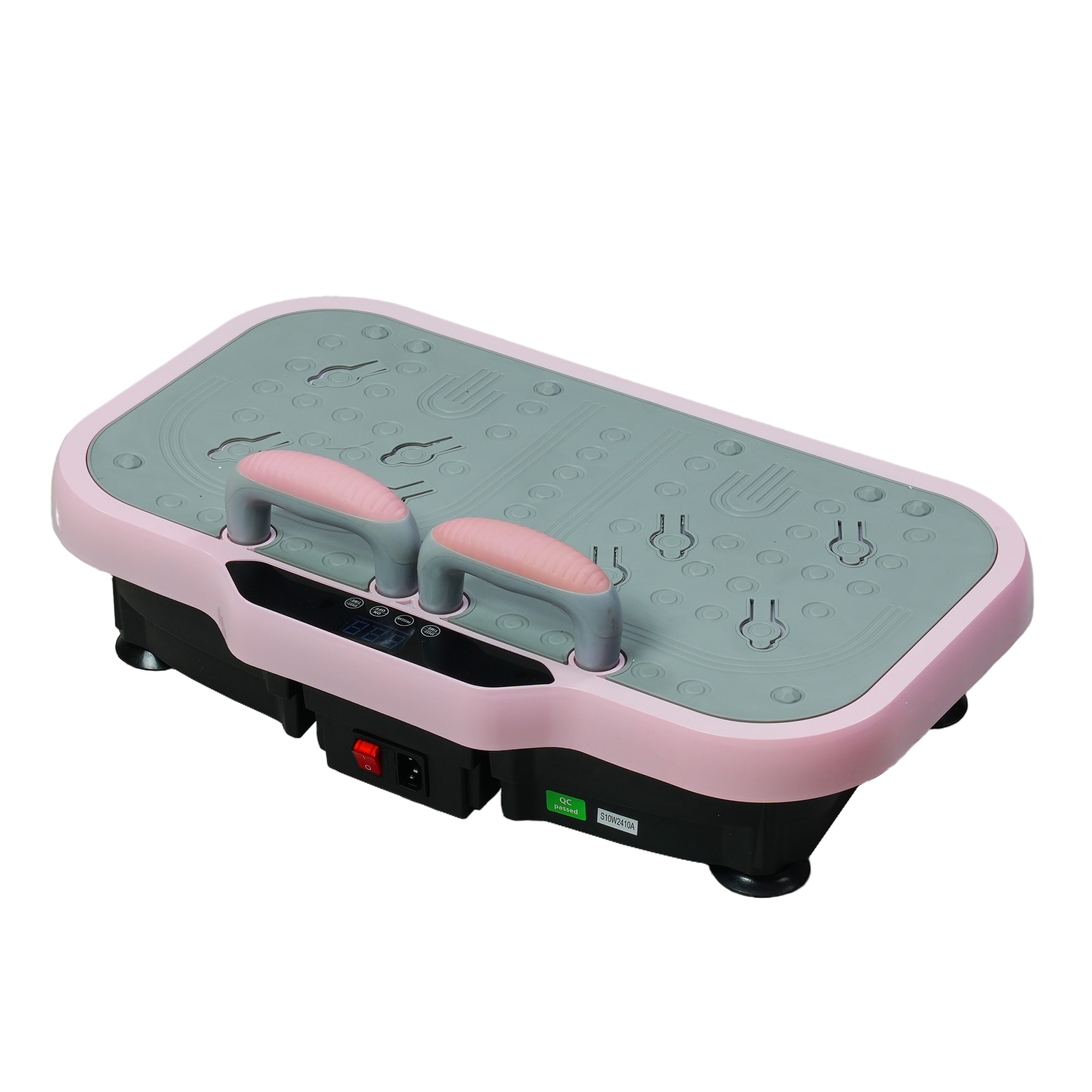 Vibration Plate Fitness Platform With Handle Whole Body Exercise Machine With 120 Speed Levels, Lymphatic Drainage, Fat Burning, And Weight Loss, Perfect For Women, Men, And Home Gym Exercise_voghion.com
